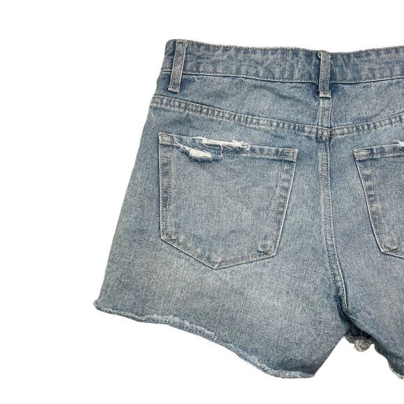 Vervet Women's Distressed High Rise Jean Shorts - Picture 7 of 10